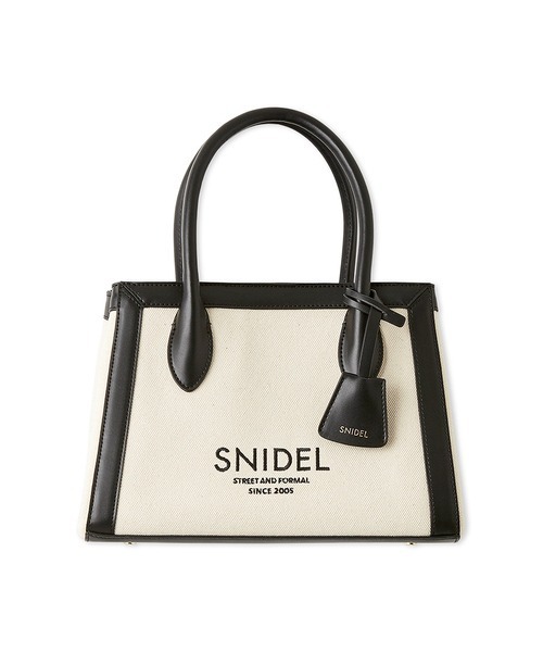 SNIDEL(スナイデル)の「キャンバスロゴバッグ(トートバッグ・レディース・アイボリー/ブラック/ピンクベージュ/ブルー・FREE)」の16枚目の写真