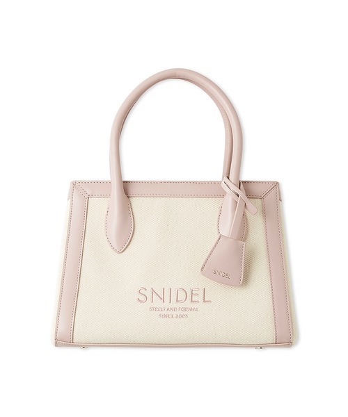 SNIDEL(スナイデル)の「キャンバスロゴバッグ(トートバッグ・レディース・アイボリー/ブラック/ピンクベージュ/ブルー・FREE)」の19枚目の写真