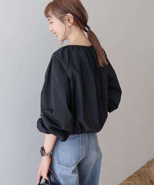 AMERICAN HOLIC(アメリカンホリック)の「イージーケアオフショルダーギャザーブラウス(シャツ/ブラウス・レディース・オフホワイト/ブラック/イエロー・M/L)」の19枚目の写真