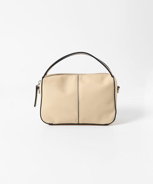 防汚』2WAYセンターシームプチショルダーバッグ（ハンドバッグ