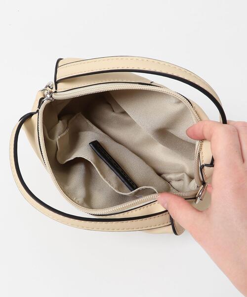 SENSE OF PLACE by URBAN RESEARCH(センスオブプレイスバイアーバンリサーチ)の「『防汚』2WAYセンターシームプチショルダーバッグ(ハンドバッグ・レディース・ベージュ/ライトグレー/ブラック/ピンク/シルバー・ONE)」の17枚目の写真