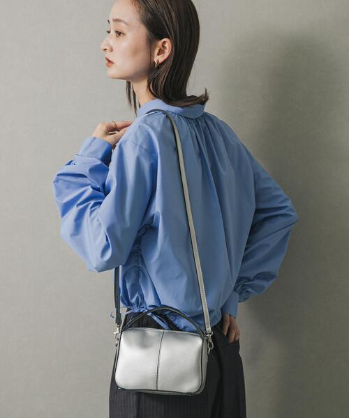 SENSE OF PLACE by URBAN RESEARCH(センスオブプレイスバイアーバンリサーチ)の「『防汚』2WAYセンターシームプチショルダーバッグ(ハンドバッグ・レディース・ベージュ/ライトグレー/ブラック/ピンク/シルバー・ONE)」の19枚目の写真