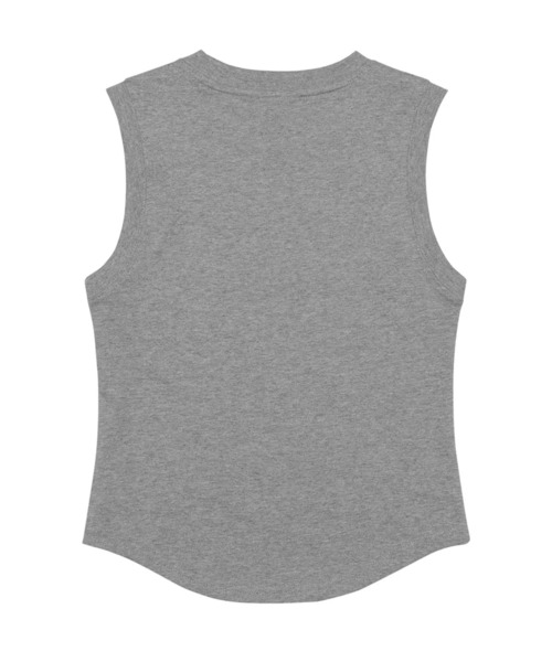 AMESWORLDWIDE（アメスワールドワイド）の「A'GEM/9 × .kom 『AMESWORLDWIDE/アメスワールドワイド』 ROUND HEM SLEEVELESS TEE/ラウンドヘムスリーブレスTEE（Tシャツ/カットソー・レディース・グレー/チャコールグレー/ホワイト・FREE）」の15枚目の写真