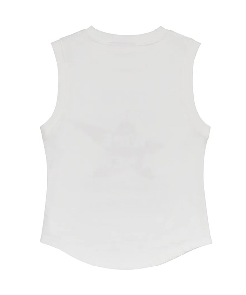 AMESWORLDWIDE（アメスワールドワイド）の「A'GEM/9 × .kom 『AMESWORLDWIDE/アメスワールドワイド』 ROUND HEM SLEEVELESS TEE/ラウンドヘムスリーブレスTEE（Tシャツ/カットソー・レディース・グレー/チャコールグレー/ホワイト・FREE）」の11枚目の写真