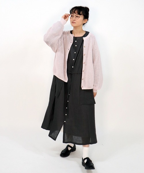 haupia(ハウピア)の「着こなし自由なポケットワンピース【ワンピース】(シャツワンピース・レディース・チャコールグレー/オフホワイト/ベージュ/ラベンダー・MEDIUM)」の21枚目の写真