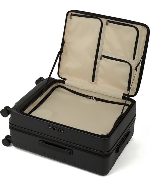 ACE(エース)の「エース スーツケース エスカレラ 62L 5~7泊 4kg フロントオープン 静音双輪キャスター 1気室 No.05652(スーツケース/キャリーバッグ・メンズ・ブルー系その他/ネイビー/ベージュ系/ブラック/アイボリー・M)」の6枚目の写真