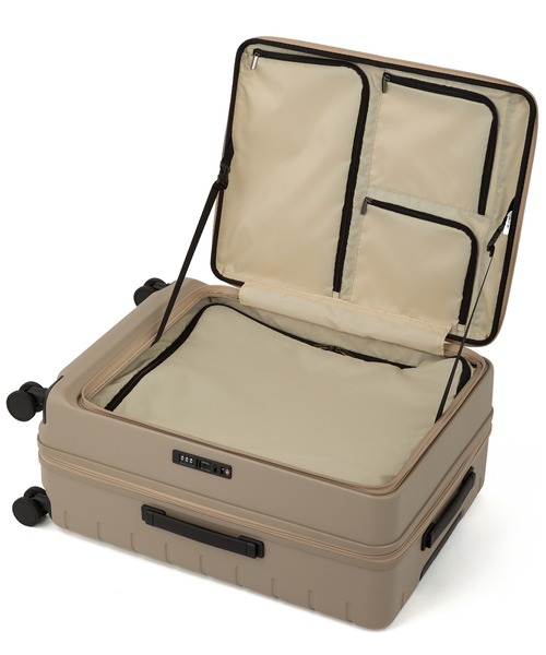 ACE(エース)の「エース スーツケース エスカレラ 62L 5~7泊 4kg フロントオープン 静音双輪キャスター 1気室 No.05652(スーツケース/キャリーバッグ・メンズ・ブルー系その他/ネイビー/ベージュ系/ブラック/アイボリー・M)」の7枚目の写真