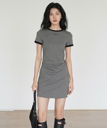 GANNI/ガニー Cotton Poplin Tie String Mini Dress / F9170 / F9005