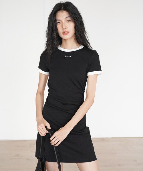 Fano Studios 配色Tシャツワンピース 配色Tシャツワンピース EM25s009【EIGHTHMONTH】（ワンピース