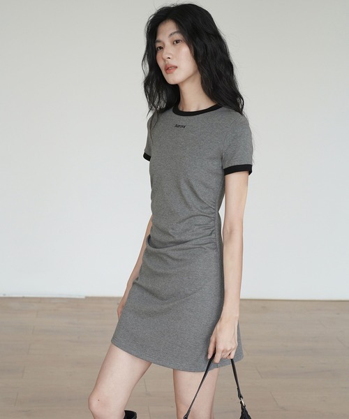 EIGHTHMONTH(エイスマンス)の「配色Tシャツワンピース EM25s009【EIGHTHMONTH】(ワンピース・レディース・ブラック/グレー・M/S)」の8枚目の写真