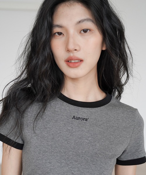 配色Tシャツワンピース EM25s009【EIGHTHMONTH】（ワンピース