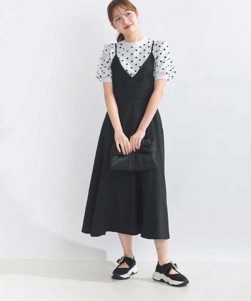 PICCIN PERLA（ピッチンペルラ）の「チュールドットニット（ニット/セーター・レディース・オフホワイト/ブラック・M）」の10枚目の写真