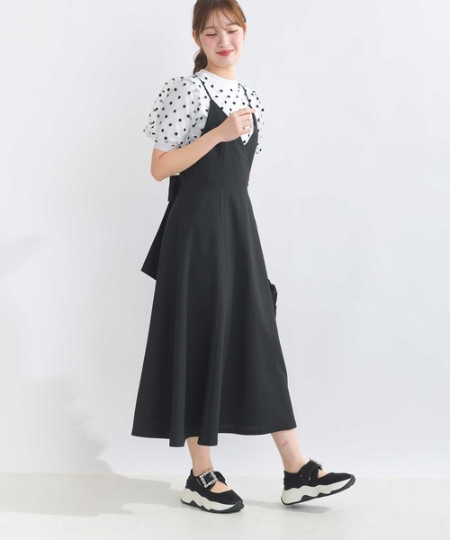 PICCIN PERLA（ピッチンペルラ）の「チュールドットニット（ニット/セーター・レディース・オフホワイト/ブラック・M）」の11枚目の写真