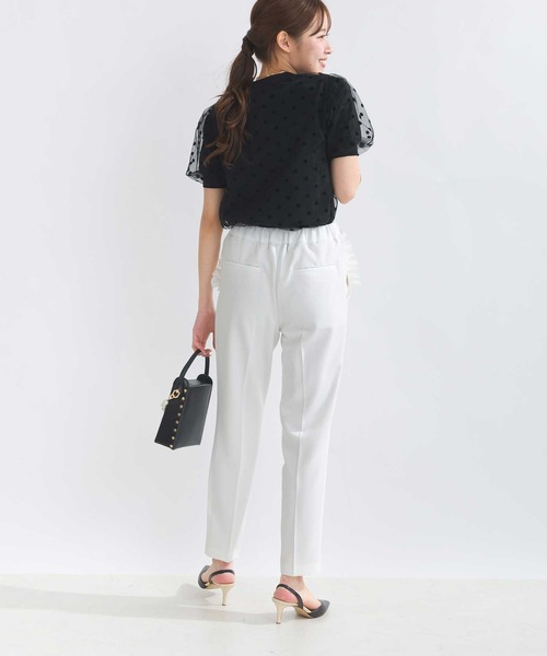 PICCIN PERLA（ピッチンペルラ）の「チュールドットニット（ニット/セーター・レディース・オフホワイト/ブラック・M）」の18枚目の写真
