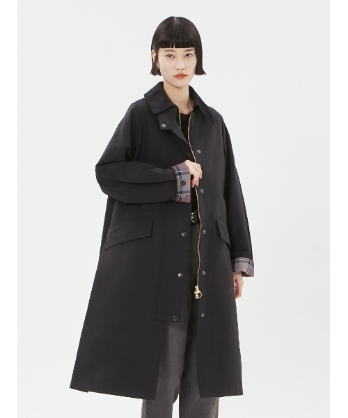 Barbour(バブアー)の「【CALDBECK / カルドベック】 ノンワックス ライトウェイト コート"Japan Exclusive"(ステンカラーコート・レディース・ブラック/ベージュ/ライトベージュ・SMALL/MEDIUM)」の20枚目の写真