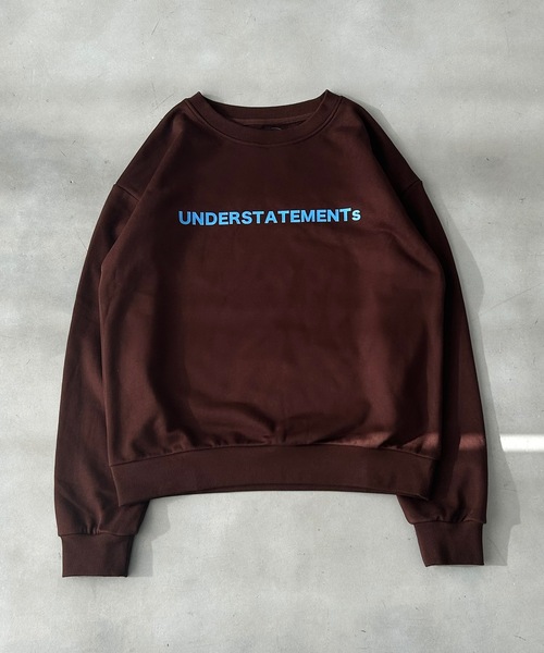 UNDERSTATEMENTs(アンダーステイトメント)の「【ユニセックス】全10色スプリングロゴベーシックスウェット(スウェット・メンズ・ライトグレー/ネイビー/ブラック/ブルー/チャコールグレー/レッド/ブラウン/ライトブルー/オフホワイト/オレンジ・LARGE/MEDIUM)」の5枚目の写真