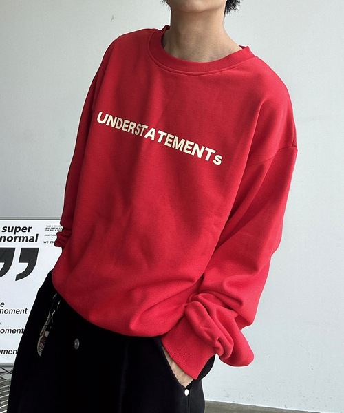 UNDERSTATEMENTs(アンダーステイトメント)の「【ユニセックス】全10色スプリングロゴベーシックスウェット(スウェット・メンズ・ライトグレー/ネイビー/ブラック/ブルー/チャコールグレー/レッド/ブラウン/ライトブルー/オフホワイト/オレンジ・LARGE/MEDIUM)」の9枚目の写真
