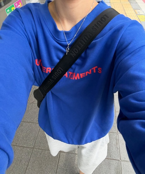 UNDERSTATEMENTs(アンダーステイトメント)の「【ユニセックス】全10色スプリングロゴベーシックスウェット(スウェット・メンズ・ライトグレー/ネイビー/ブラック/ブルー/チャコールグレー/レッド/ブラウン/ライトブルー/オフホワイト/オレンジ・LARGE/MEDIUM)」の11枚目の写真