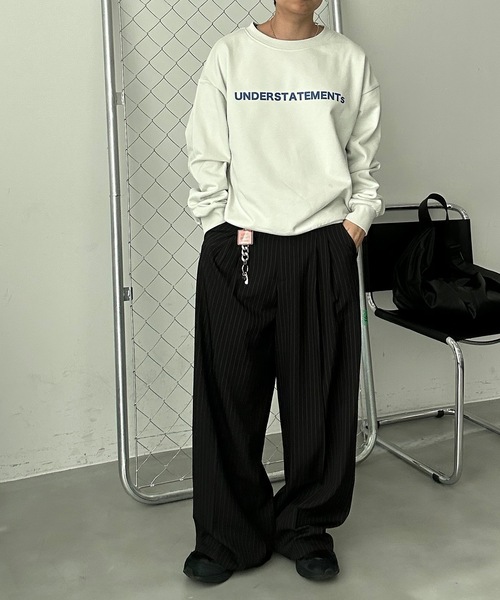 UNDERSTATEMENTs(アンダーステイトメント)の「【ユニセックス】全10色スプリングロゴベーシックスウェット(スウェット・メンズ・ライトグレー/ネイビー/ブラック/ブルー/チャコールグレー/レッド/ブラウン/ライトブルー/オフホワイト/オレンジ・LARGE/MEDIUM)」の22枚目の写真