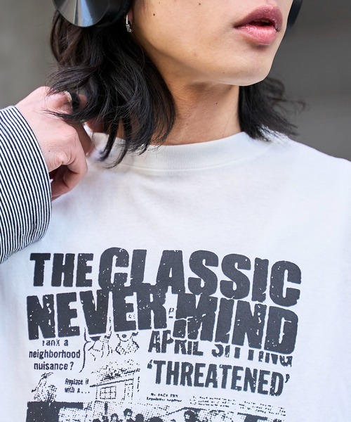 WEGO（ウィゴー）の「WEGO/フェイクレイヤードグラフィックロンT（Tシャツ/カットソー・メンズ・レッド系その他5/ブルー系その他5/グレー系その他5/ホワイト系その他5・LARGE/MEDIUM）」の13枚目の写真