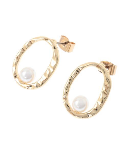 AMERICAN HOLIC（アメリカンホリック）の「オーバルパールピアス（ピアス（両耳用）・レディース・シルバー/ゴールド・FREE）」の3枚目の写真