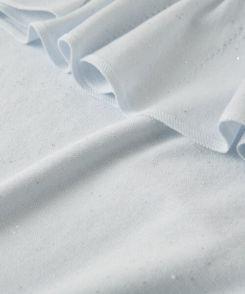 La boutique BonBon（ラブティックボンボン）の「【最強愛されニット】スパンコールラッフルオフショルニット（ニット/セーター・レディース・サックスブルー/ホワイト/ピンク・FREE）」の22枚目の写真