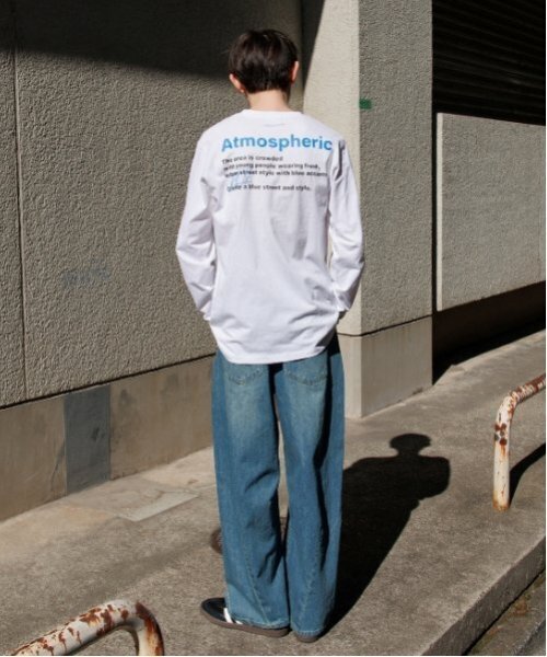 GLAZOS（グラソス）の「【大人向けサイズあり】【プチプラ】バックロゴ長袖Tシャツ（Tシャツ/カットソー・キッズ・ホワイト/ベージュ/グリーン/ブラック/グレー・S/M/L/LL）」の22枚目の写真