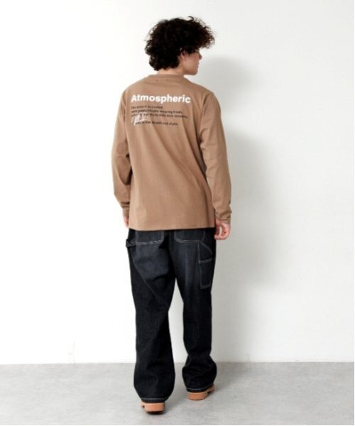 GLAZOS（グラソス）の「【大人向けサイズあり】【プチプラ】バックロゴ長袖Tシャツ（Tシャツ/カットソー・キッズ・ホワイト/ベージュ/グリーン/ブラック/グレー・S/M/L/LL）」の13枚目の写真