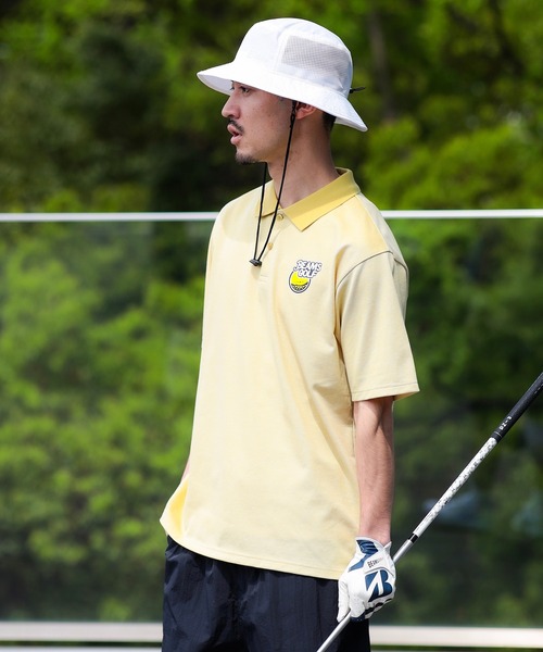BEAMS - BEAMS GOLF  / カルイシ プルオーバー ボタンダウン ポロシャツ BEAMS GOLF（ビームスゴルフ）の「BEAMS GOLF ORANGE LABEL