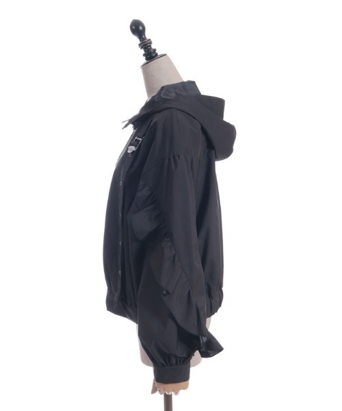 axes femme POETIQUE（アクシーズファムポエティック）の「ベルトデザインブルゾン（ブルゾン・レディース・ブラック/ホワイト・MEDIUM）」の15枚目の写真