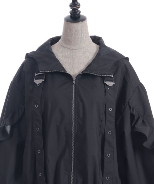 axes femme POETIQUE（アクシーズファムポエティック）の「ベルトデザインブルゾン（ブルゾン・レディース・ブラック/ホワイト・MEDIUM）」の17枚目の写真