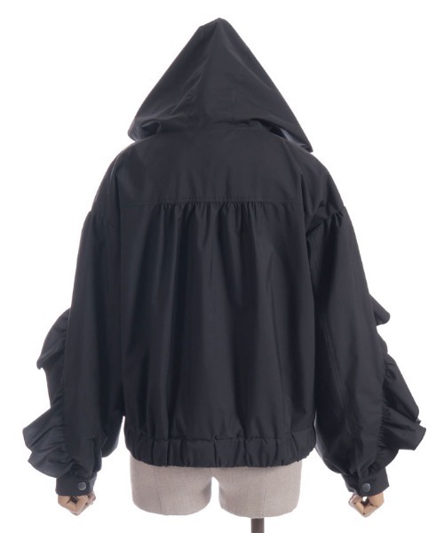 axes femme POETIQUE（アクシーズファムポエティック）の「ベルトデザインブルゾン（ブルゾン・レディース・ブラック/ホワイト・MEDIUM）」の20枚目の写真