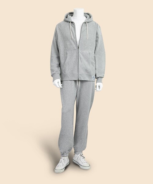 コットンフレンチテリー GFロゴラベル スウェットパンツ