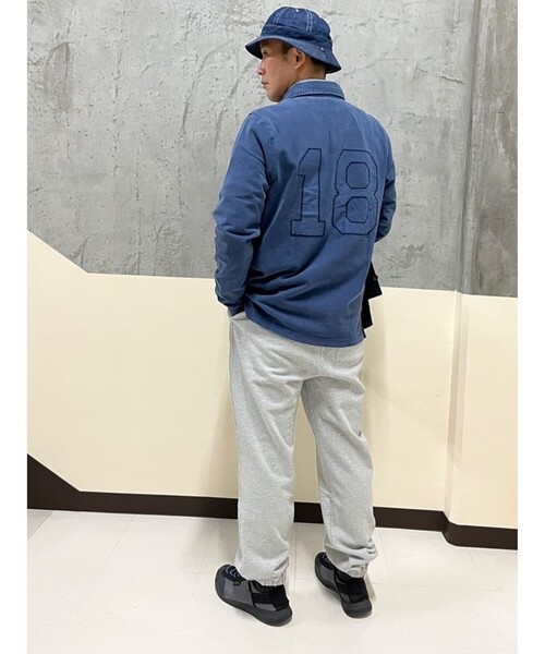 コットンフレンチテリー GFロゴラベル スウェットパンツ