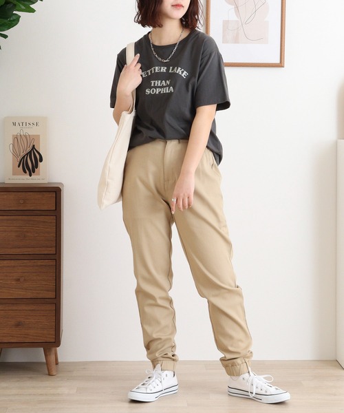 KRIFF MAYER（クリフメイヤー）の「KRIFF MAYER  Much stretchable jogger pants / むちゃのびジョガーパンツ unisex（チノパンツ・メンズ・グレー/ブラック/ベージュ/ネイビー/カーキ・S/M/L/XL）」の22枚目の写真