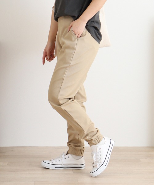 KRIFF MAYER（クリフメイヤー）の「KRIFF MAYER  Much stretchable jogger pants / むちゃのびジョガーパンツ unisex（チノパンツ・メンズ・グレー/ブラック/ベージュ/ネイビー/カーキ・S/M/L/XL）」の21枚目の写真