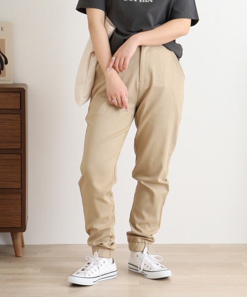 KRIFF MAYER（クリフメイヤー）の「KRIFF MAYER  Much stretchable jogger pants / むちゃのびジョガーパンツ unisex（チノパンツ・メンズ・グレー/ブラック/ベージュ/ネイビー/カーキ・S/M/L/XL）」の20枚目の写真