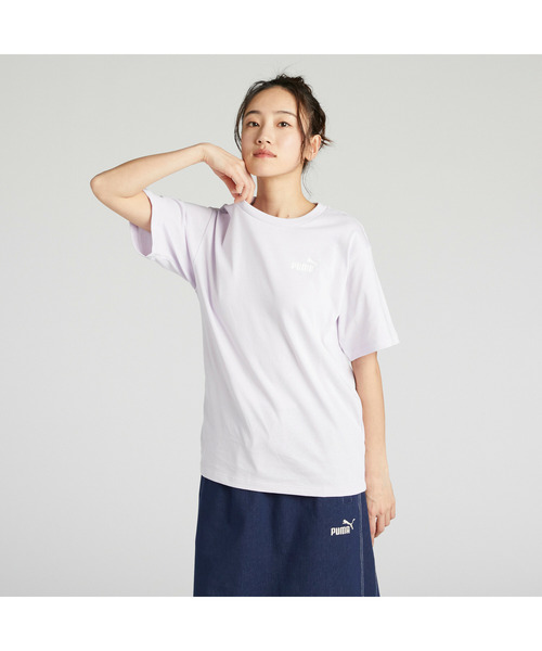 PUMA（プーマ）の「PUMA プーマ ウィメンズ ESS MX NO1 ロゴ リラックス 半袖 Tシャツ（Tシャツ/カットソー・レディース・ホワイト/ピンク系その他/ミント・LARGE/X-LARGE/MEDIUM/SMALL）」の3枚目の写真