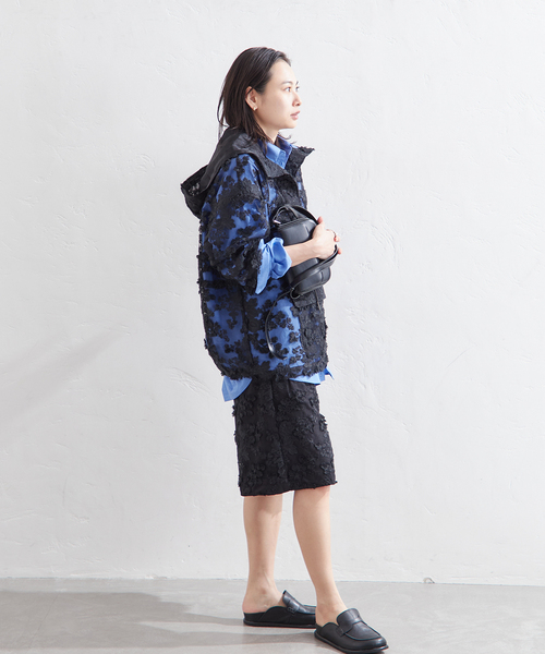 LAYAS レースジャガードフーディ LAYAS（レイヤーズ）の「【LAYAS】 LACE JQD FOODIE（その他