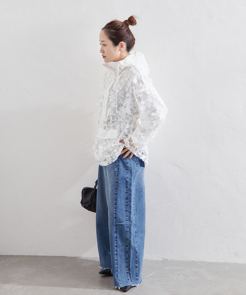 LAYAS（レイヤーズ）の「【LAYAS】 LACE JQD FOODIE（その他アウター