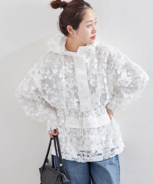 LAYAS レースジャガードフーディ LAYAS（レイヤーズ）の「【LAYAS】 LACE JQD FOODIE（その他