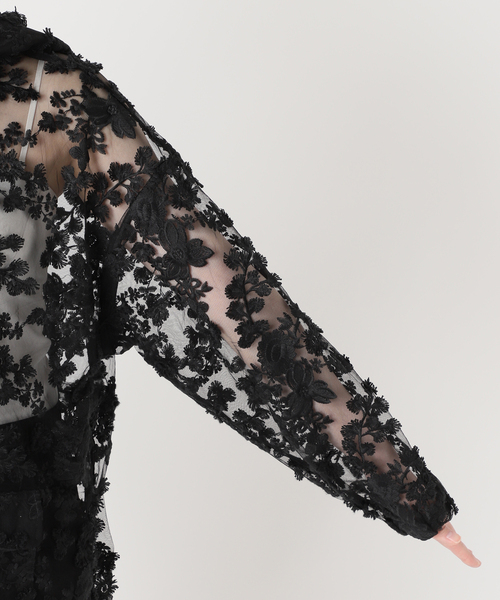 LAYAS レースジャガードフーディ LAYAS（レイヤーズ）の「【LAYAS】 LACE JQD FOODIE（その他