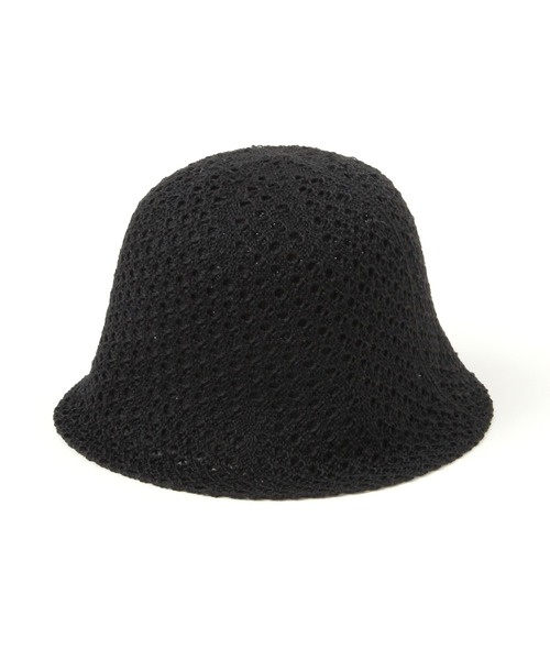BAYFLOW（ベイフロー）の「透かし編みサーモハット（ハット・レディース・オフホワイト/ブラック・FREE）」の11枚目の写真