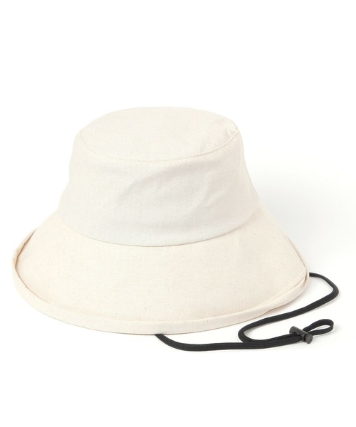 FOUND GOOD(ファウンドグッド)の「アラエルヒモツキハット(ハット・レディース・ネイビー/ブラック/アイボリー/グレー系2・FREE)」の9枚目の写真