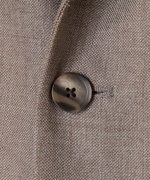 JOURNAL STANDARD relume（ジャーナルスタンダード　レリューム）の「ウォッシャブル LANATEC シャンブレー ジャケット（セットアップ着用可）（テーラードジャケット・メンズ・ベージュ系その他/ブラック/ブラウン系その他・LARGE/MEDIUM）」の20枚目の写真