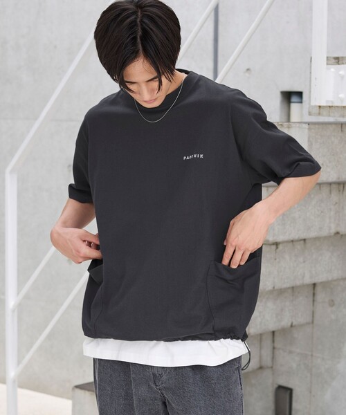 coen(コーエン)の「ガーデンポケットTシャツ(Tシャツ/カットソー・メンズ・オリーブ/オフホワイト/ダークグレー・M/XL/L)」の2枚目の写真