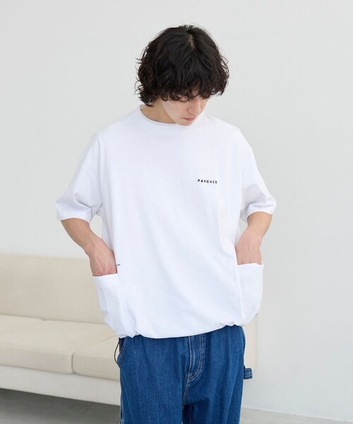 coen(コーエン)の「ガーデンポケットTシャツ(Tシャツ/カットソー・メンズ・オリーブ/オフホワイト/ダークグレー・M/XL/L)」の6枚目の写真
