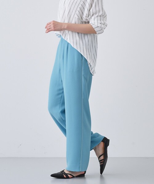 INDIVI（インディヴィ）の「【洗える】サイドライン ストレートパンツ（その他パンツ・レディース・アイボリー/ブラック/ブルーグリーン・03/05/13/15 /36/38/40/19）」の13枚目の写真