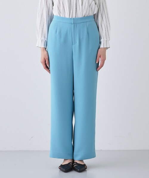 INDIVI（インディヴィ）の「【洗える】サイドライン ストレートパンツ（その他パンツ・レディース・アイボリー/ブラック/ブルーグリーン・03/05/13/15 /36/38/40/19）」の17枚目の写真