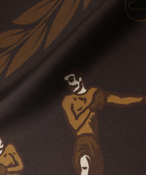 EDIT. FOR LULU（エディットフォールル）の「【A PIECE OF CHIC/ア・ピース・オブ・シック】silk skirf challenge（バンダナ/スカーフ・レディース・ブラウン・FREE）」の8枚目の写真